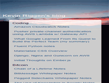 Tablet Screenshot of kevinriggen.com